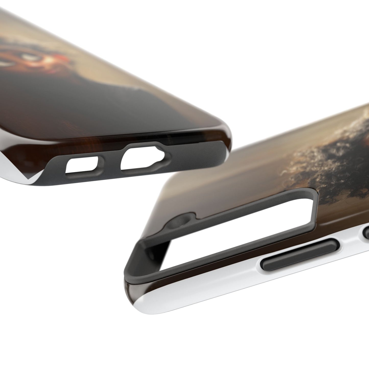 Stylish Tough Phone Case - Artistic Character Design for Teens