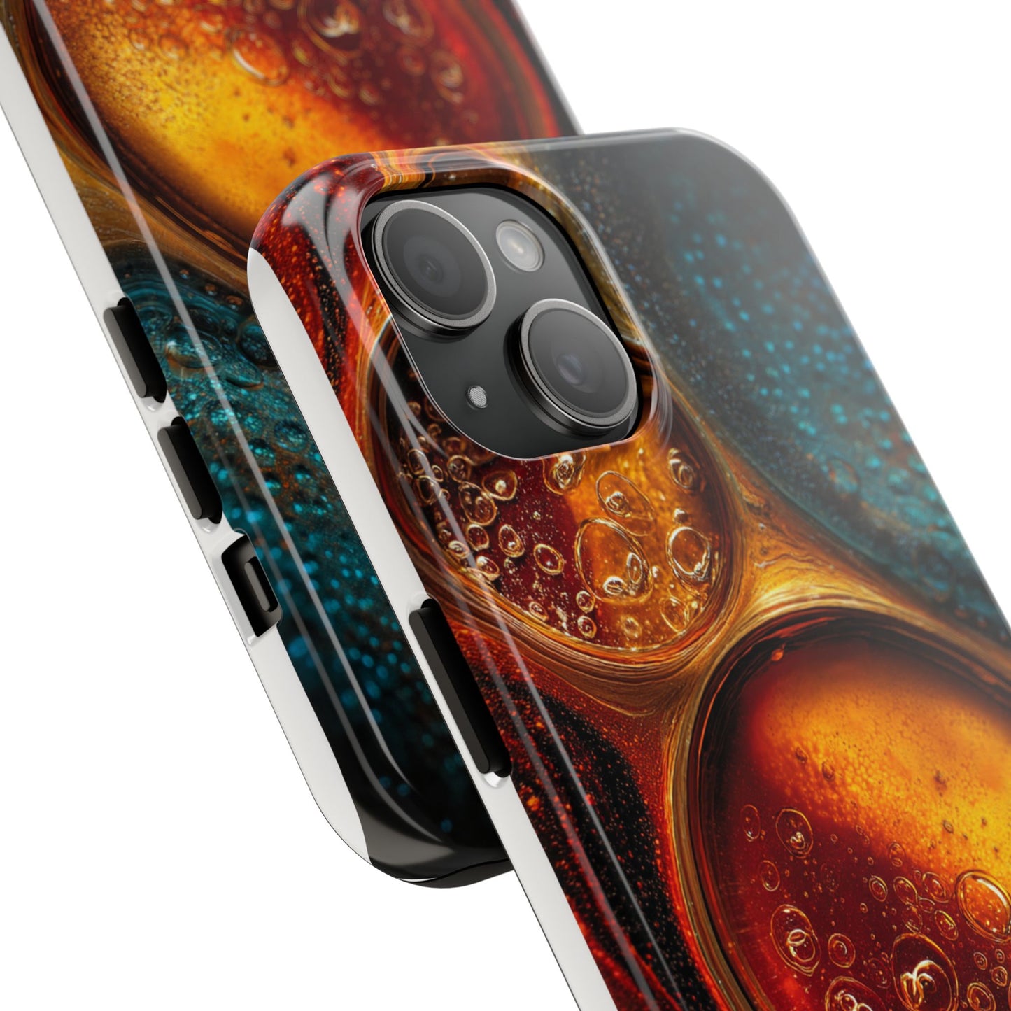 Vibrant Abstract Tough Phone Case – Bubble Design for Ultimate Protection