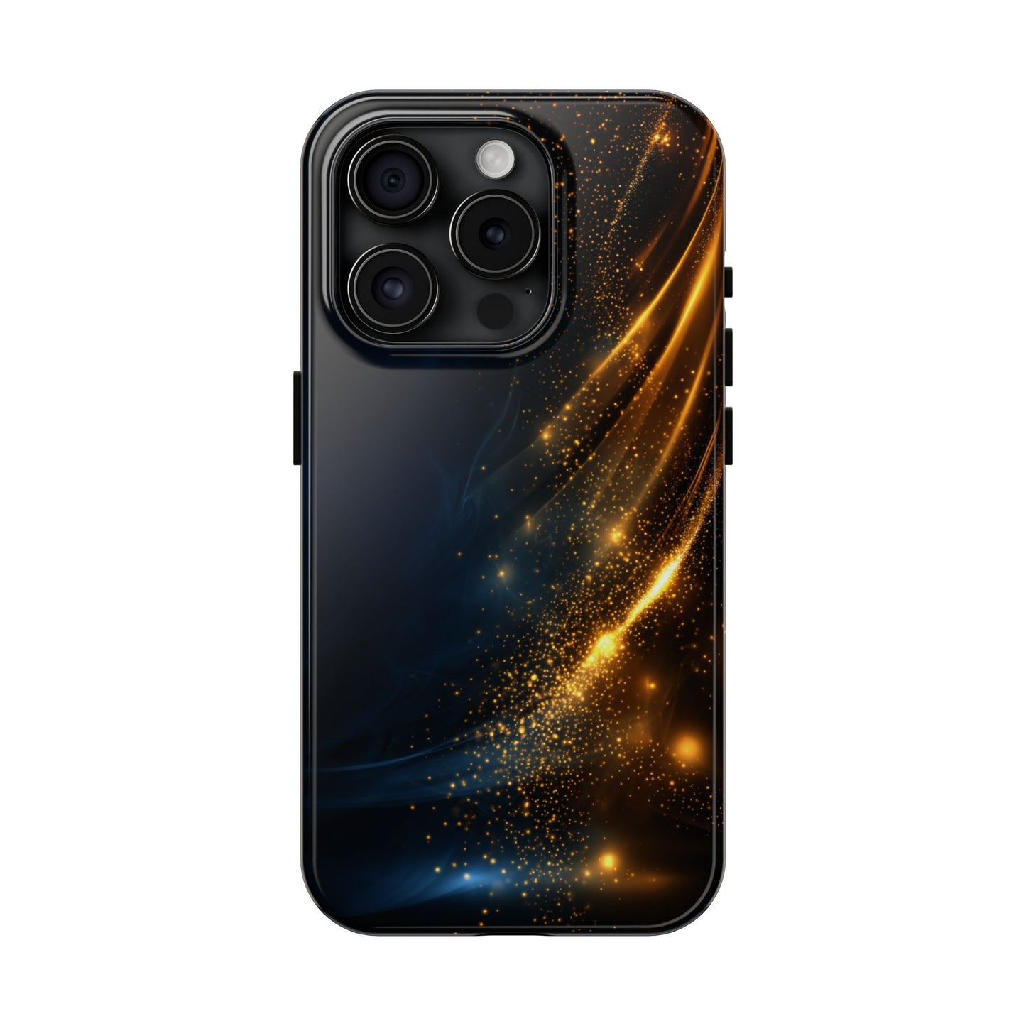 Galaxy Glitter Tough Phone Case - Shockproof Protection for iPhone