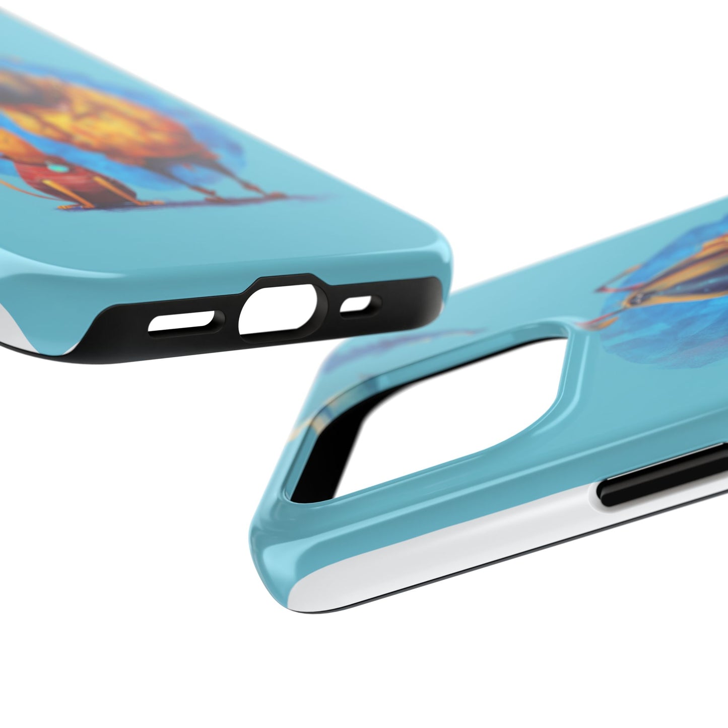 Whimsical Dog-Themed Tough Phone Case for Pet Lovers