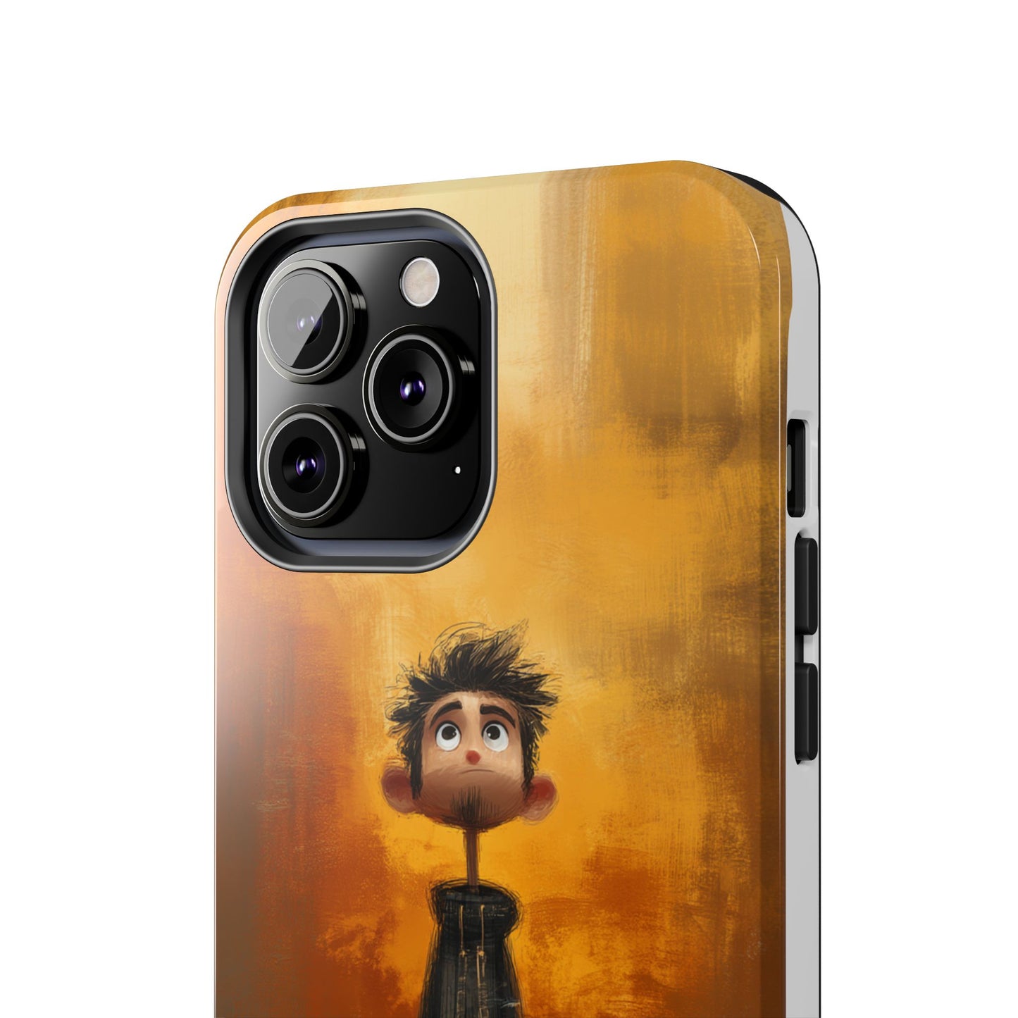 Unique Tough Phone Cases with Artistic Boy Design - Perfect for Kids and Teens