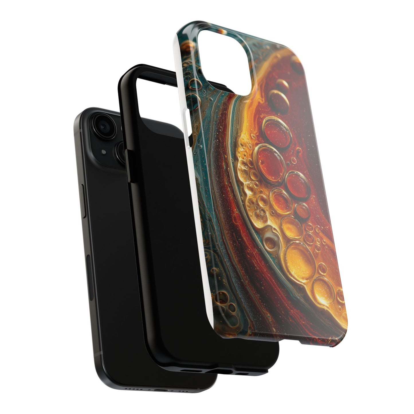 Artistic Tough Phone Case - Abstract Lava Design