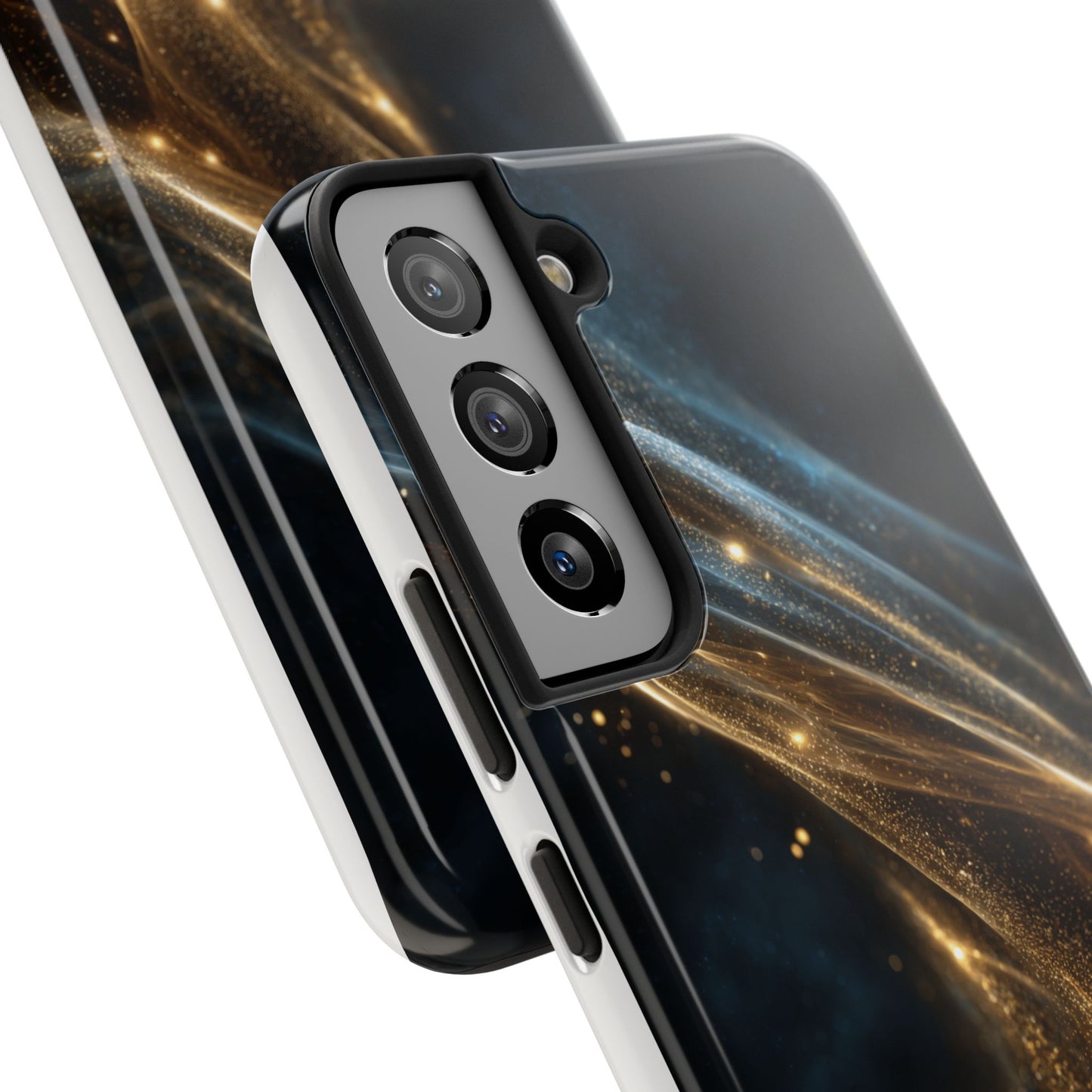 Stunning Gold Swirl Tough Phone Case - Stylish Protection with Elegance