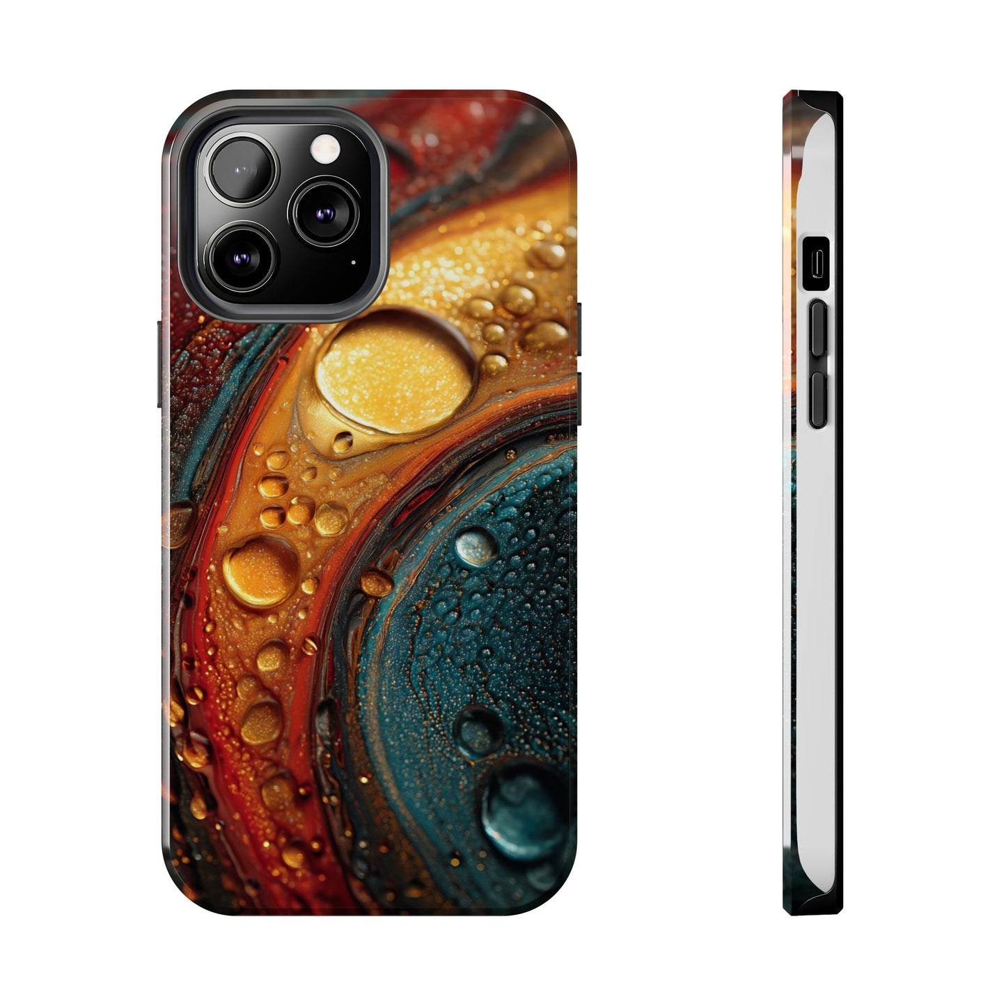 Vibrant Watercolor Tough Phone Case - Colorful Abstract Design