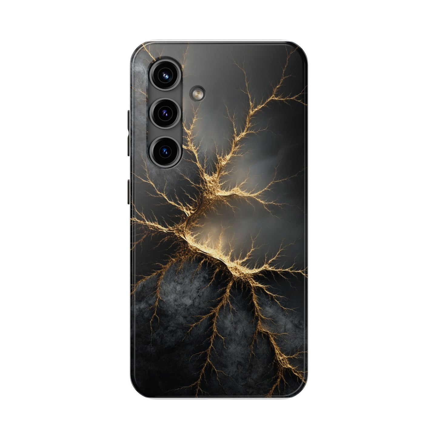 Electric Lightning Tough Phone Case - Durable Protection with Striking Design