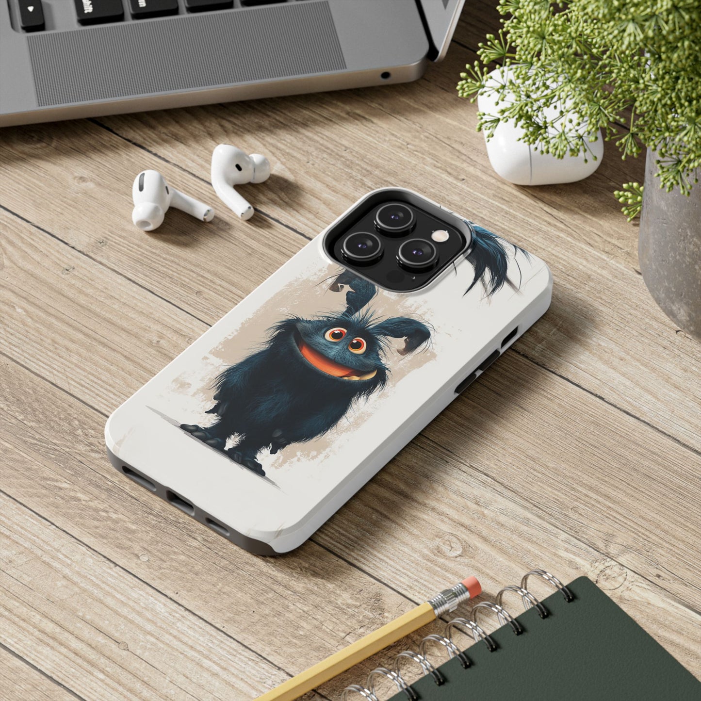 Whimsical Monster Tough Phone Case - Durable Protection for Fun-Loving Individuals