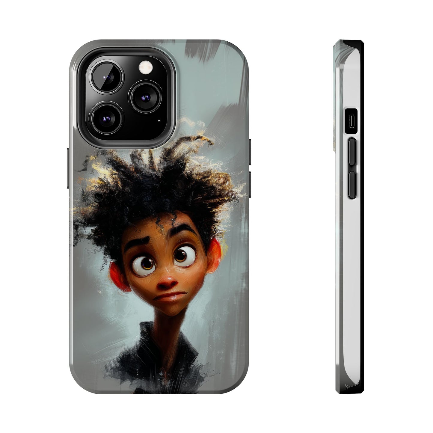 Artistic Tough Phone Case - Unique Design with Character - Great Gift Idea