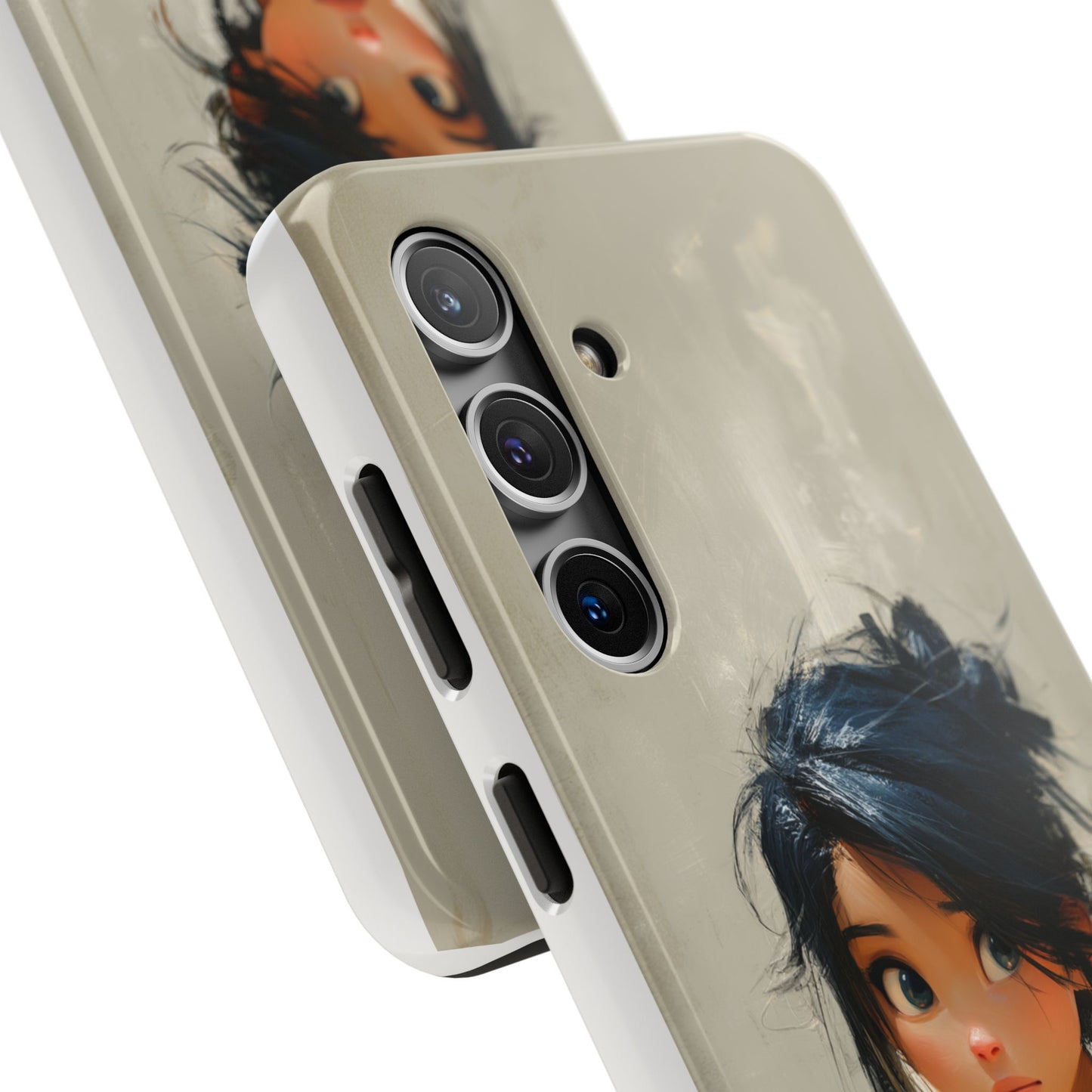 Artistic Tough Phone Case – Unique Portrait Design for Creatives