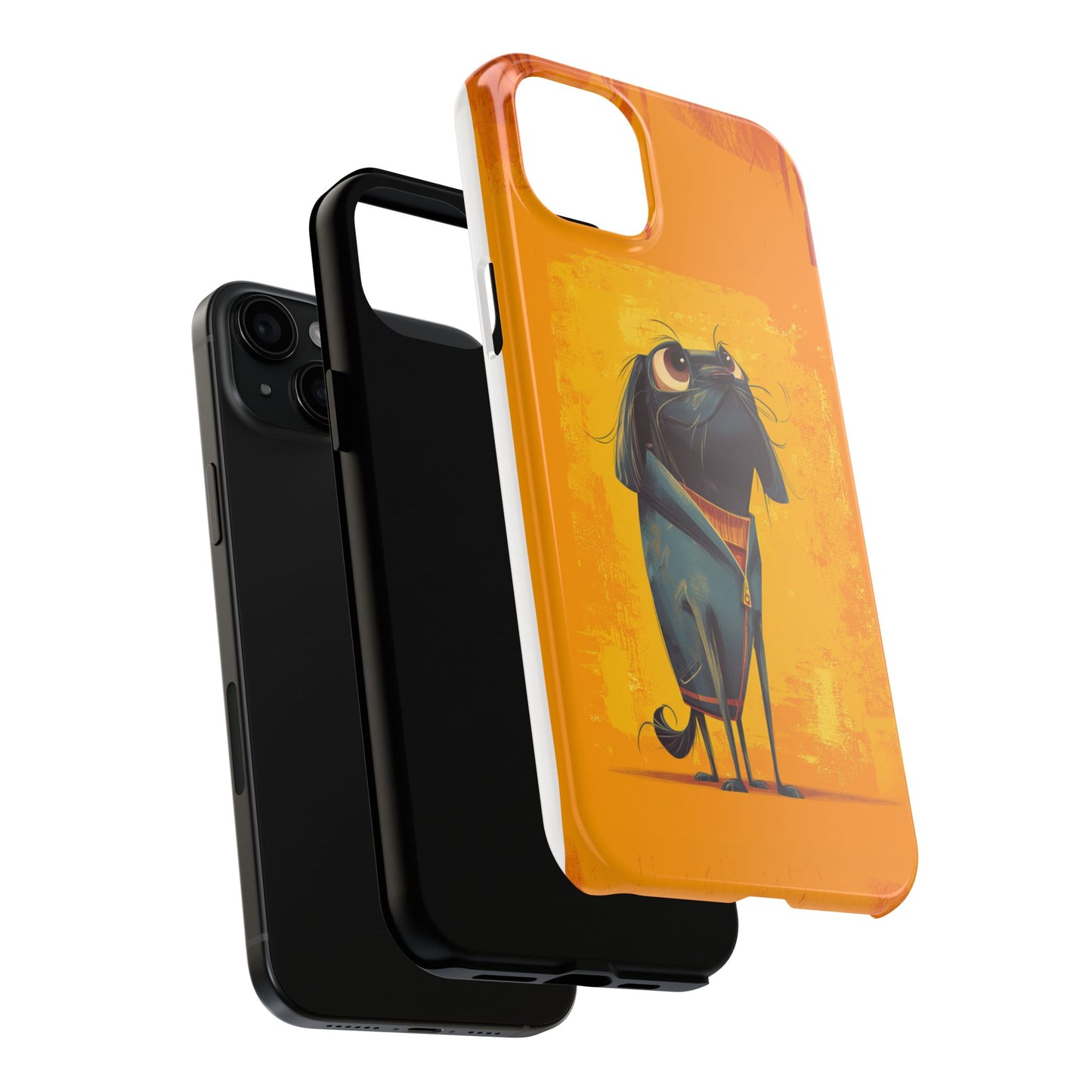 Fun Dog Art Tough Phone Case - Durable Pet Lover Gift
