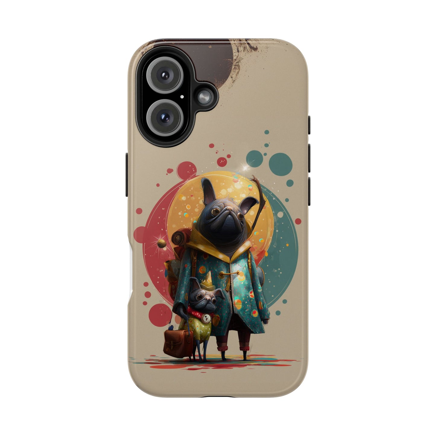 Whimsical Pet-Inspired Tough Phone Case - Perfect for Animal Lovers