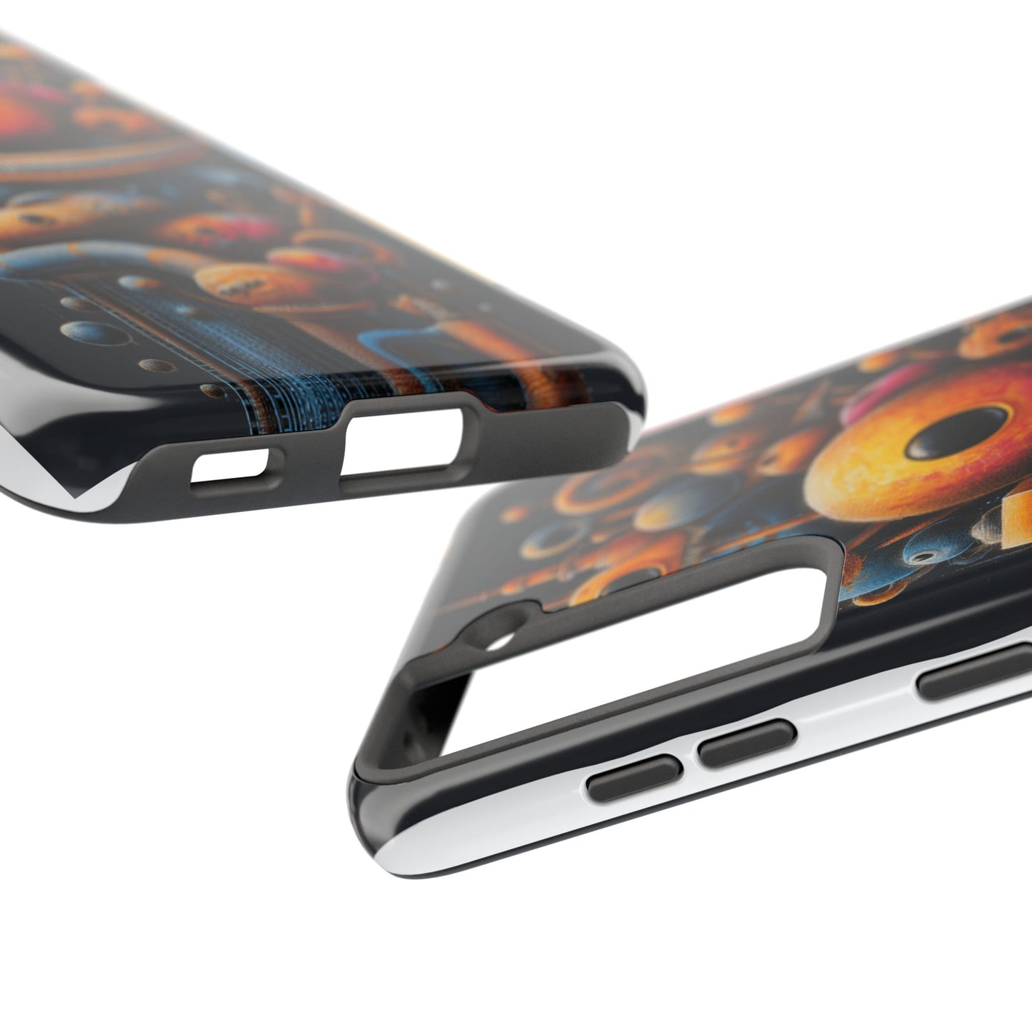 Unique Tough Phone Case with Abstract Art Design