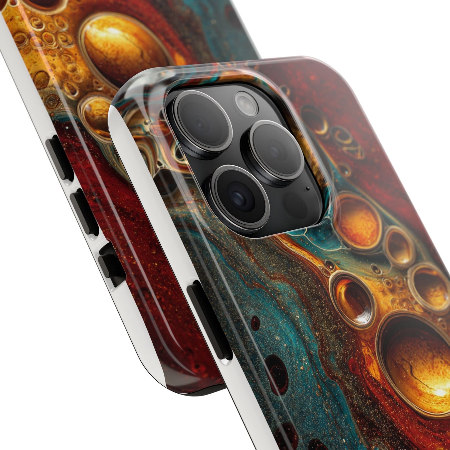 Abstract Art Tough Phone Case - Unique Colorful Design