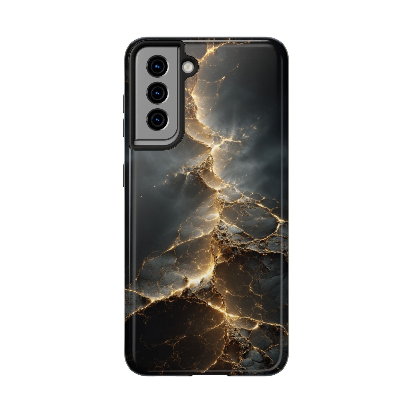 Majestic Marble Phone Case - Tough Protective Cover with Gold Veins