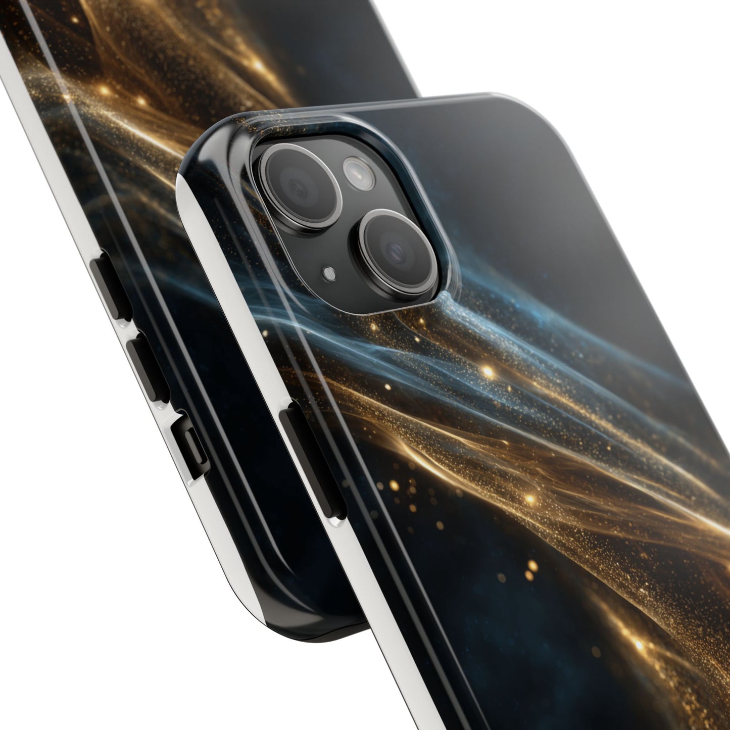 Stunning Gold Swirl Tough Phone Case - Stylish Protection with Elegance