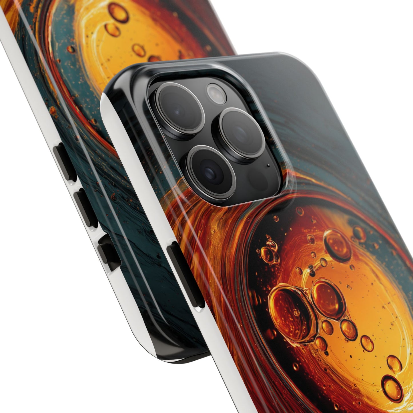 Vibrant Abstract Phone Case with Bubble Design - Tough & Stylish