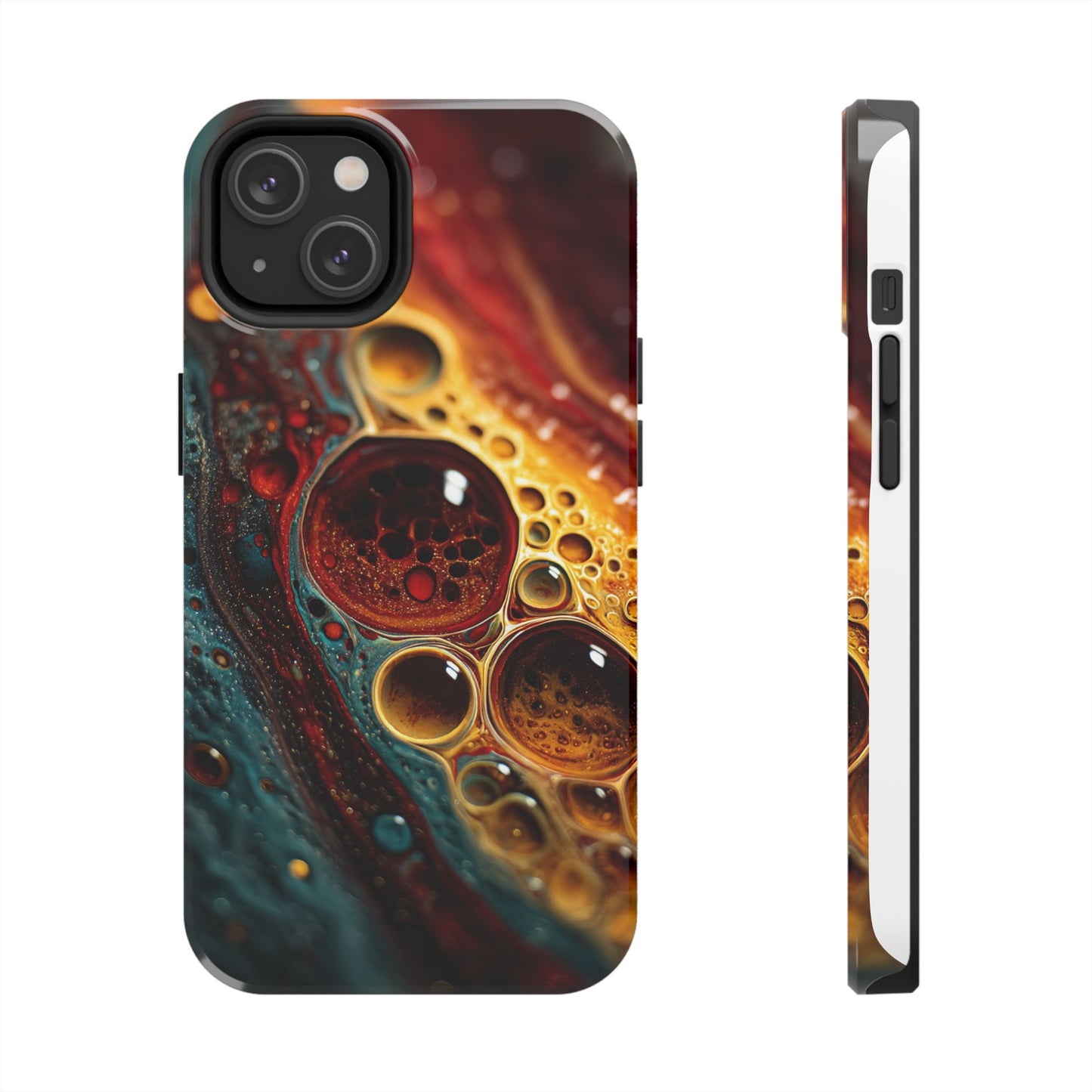 Vibrant Abstract Tough Phone Case - Unique Art for Stylish Protection