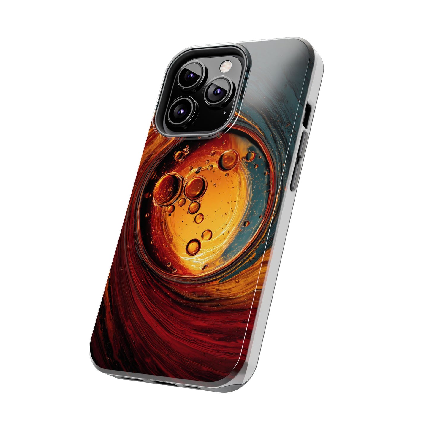 Vibrant Abstract Phone Case with Bubble Design - Tough & Stylish