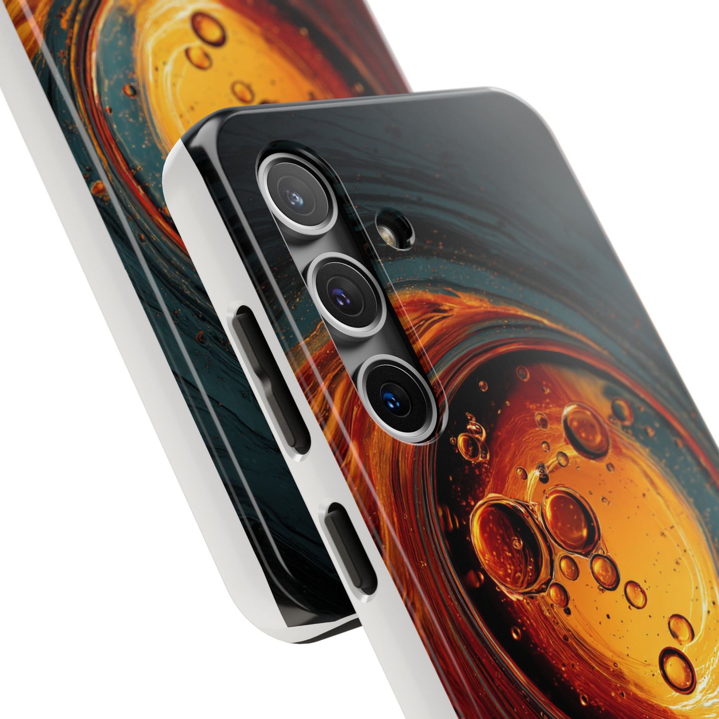 Vibrant Abstract Phone Case with Bubble Design - Tough & Stylish