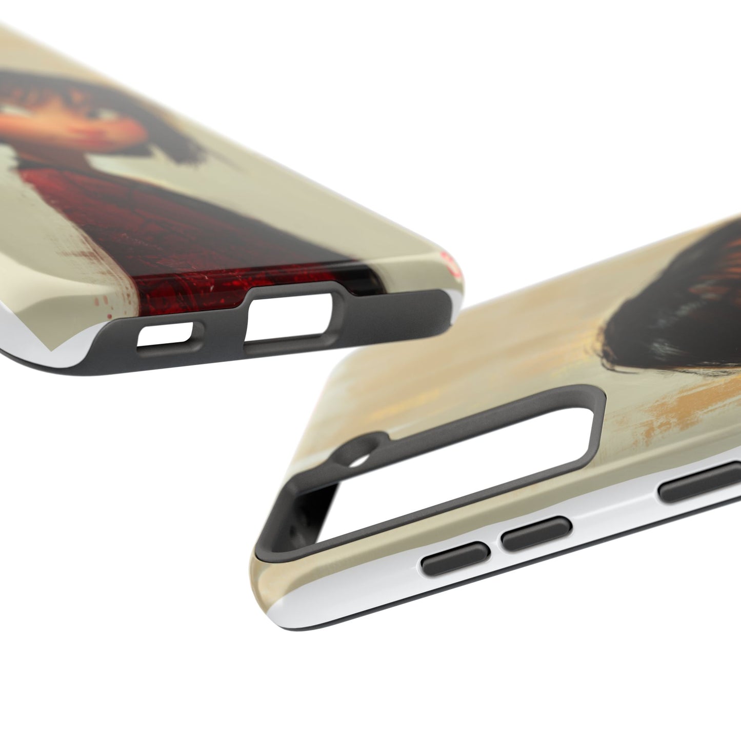 Artistic Tough Phone Case - Cute Character Design for Kids and Teens