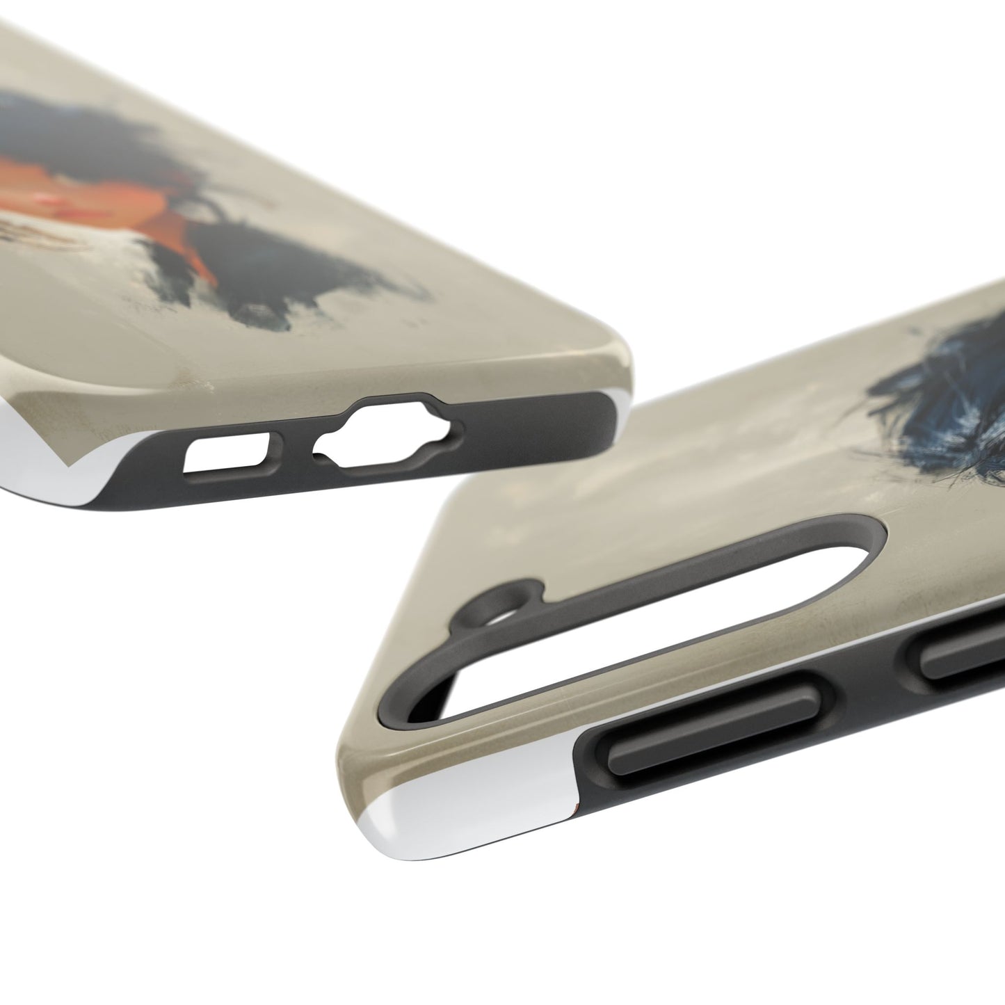 Artistic Tough Phone Case – Unique Portrait Design for Creatives