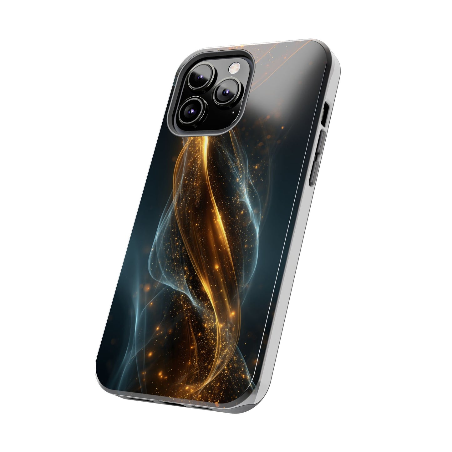 Stylish Tough Phone Case with Elegant Swirl Design
