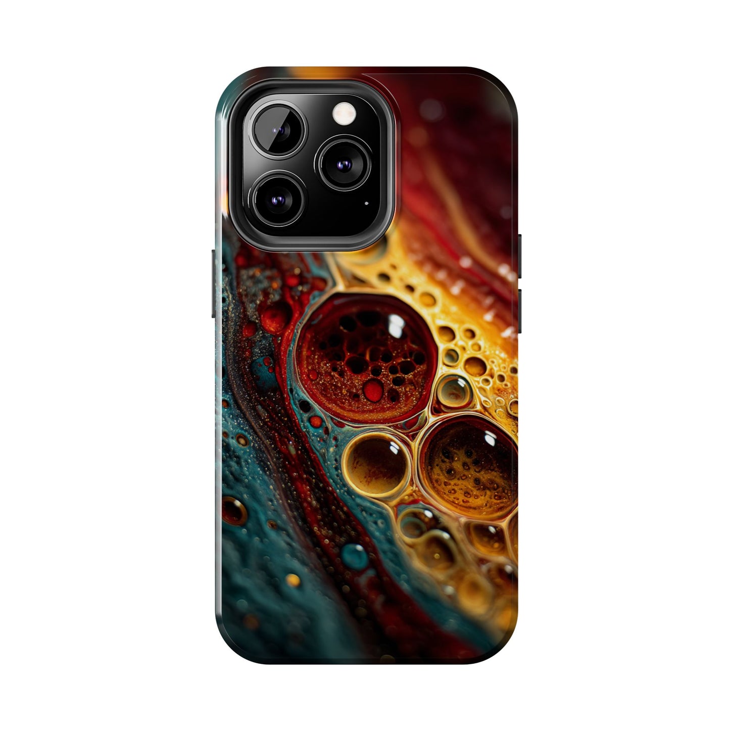 Vibrant Abstract Tough Phone Case - Unique Art for Stylish Protection
