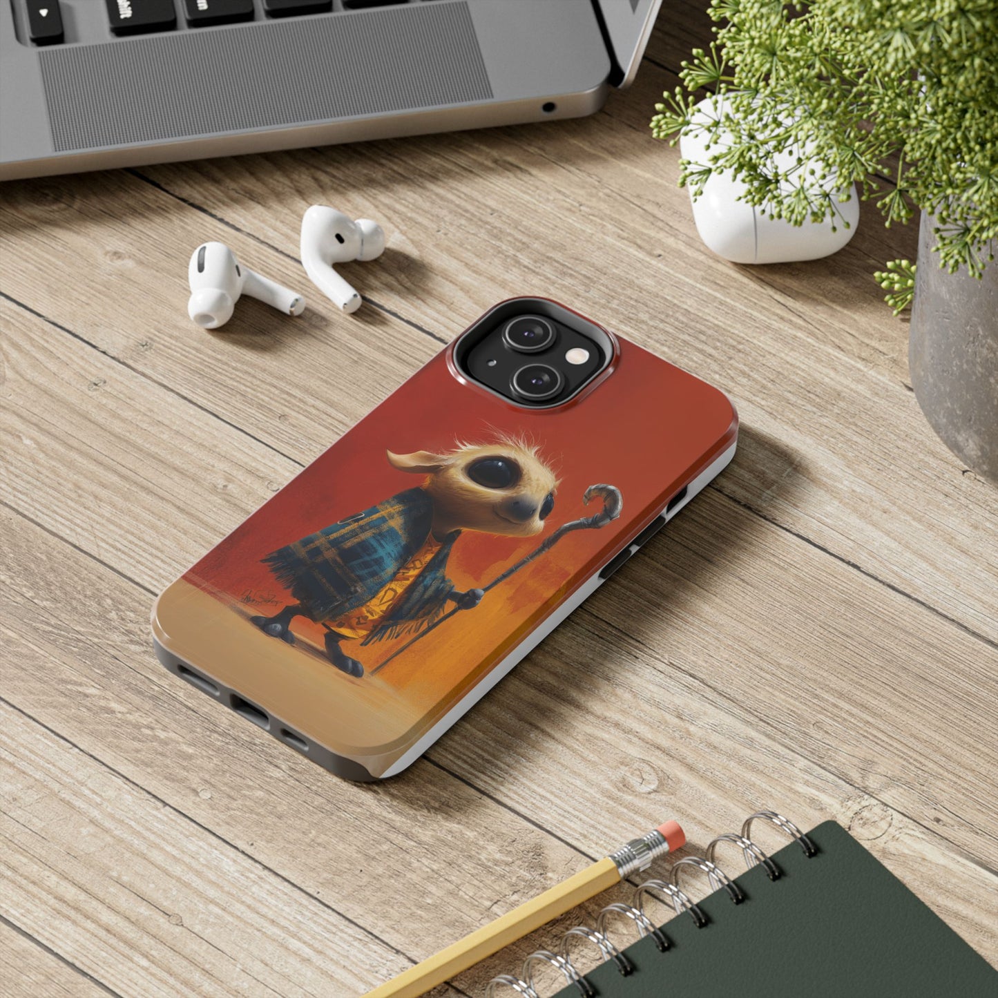 Whimsical Tough Phone Case - Cute Character Design for Kids & Adults