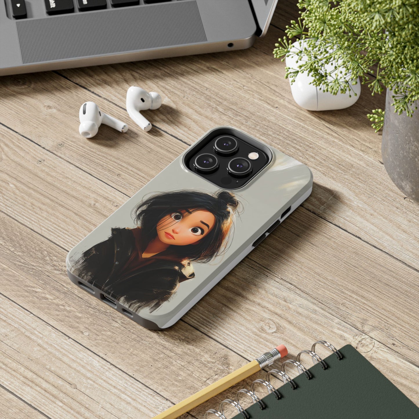 Artistic Tough Phone Case - Unique Design for Creative Souls