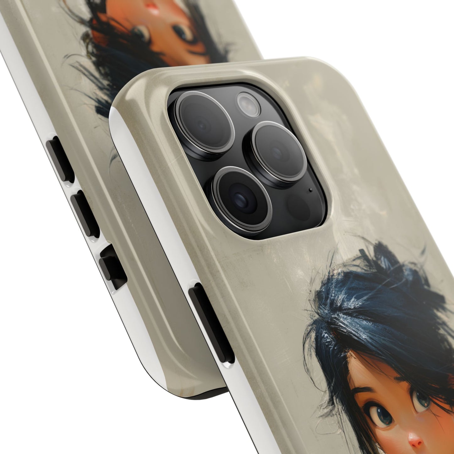 Artistic Tough Phone Case – Unique Portrait Design for Creatives