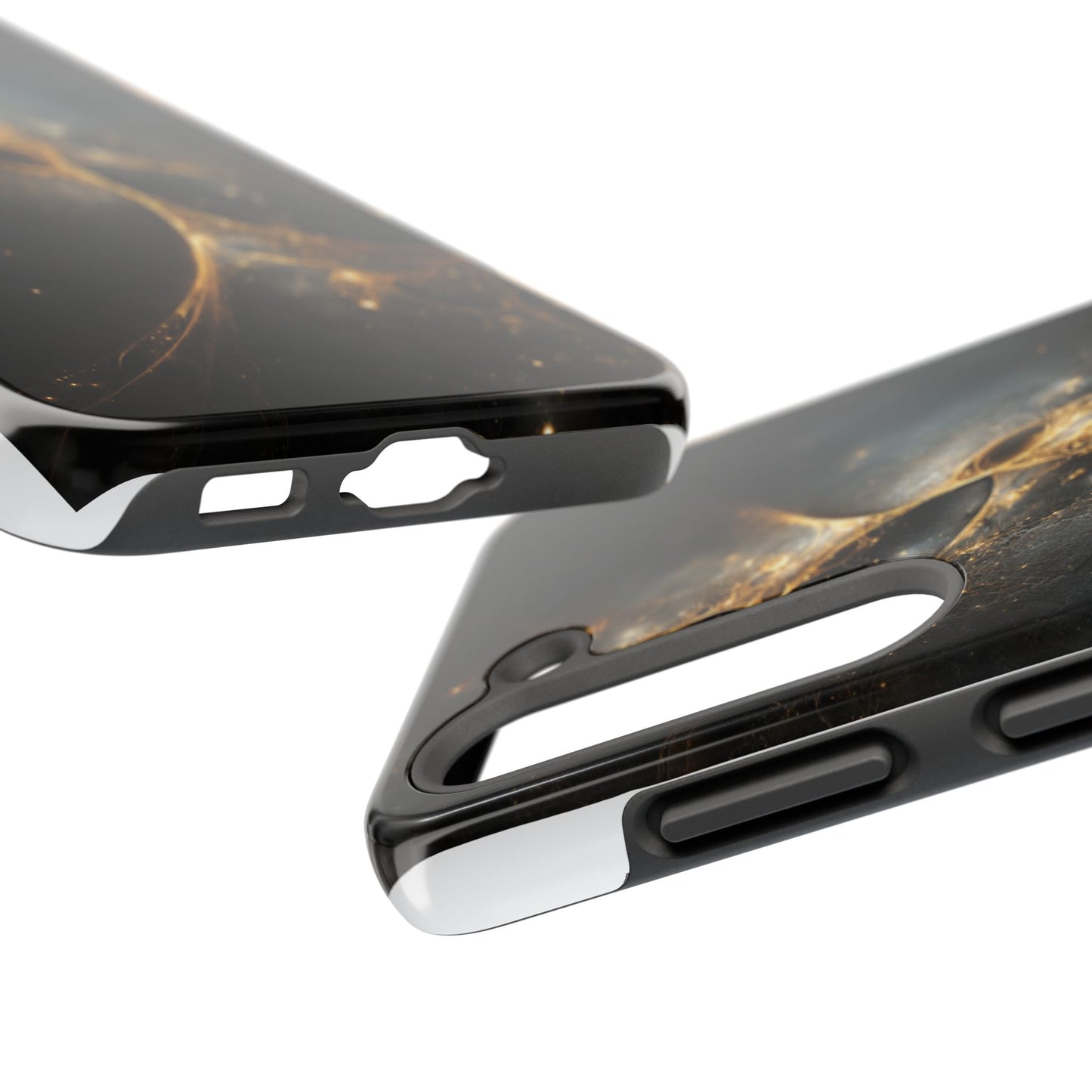 Galactic Elegance Tough Phone Case - Premium Protection for Cosmic Lovers