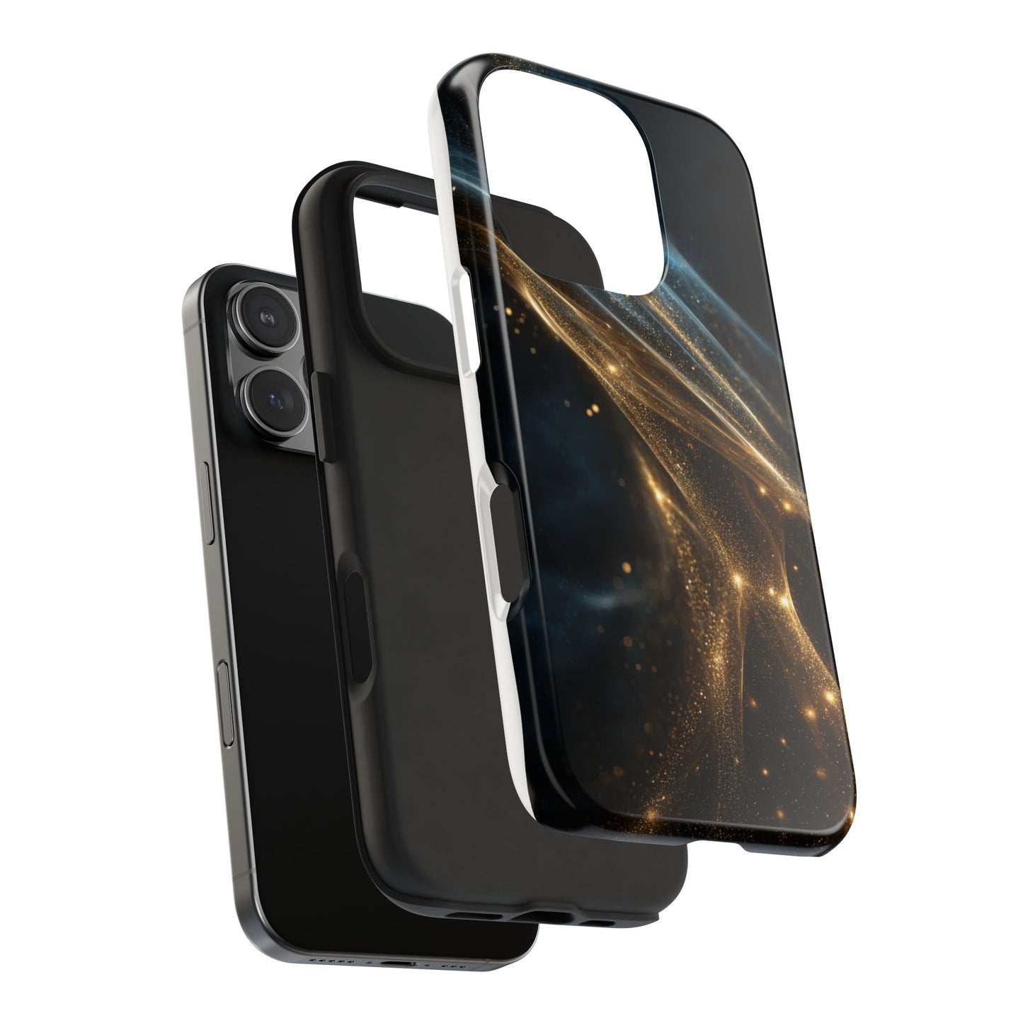 Stunning Gold Swirl Tough Phone Case - Stylish Protection with Elegance