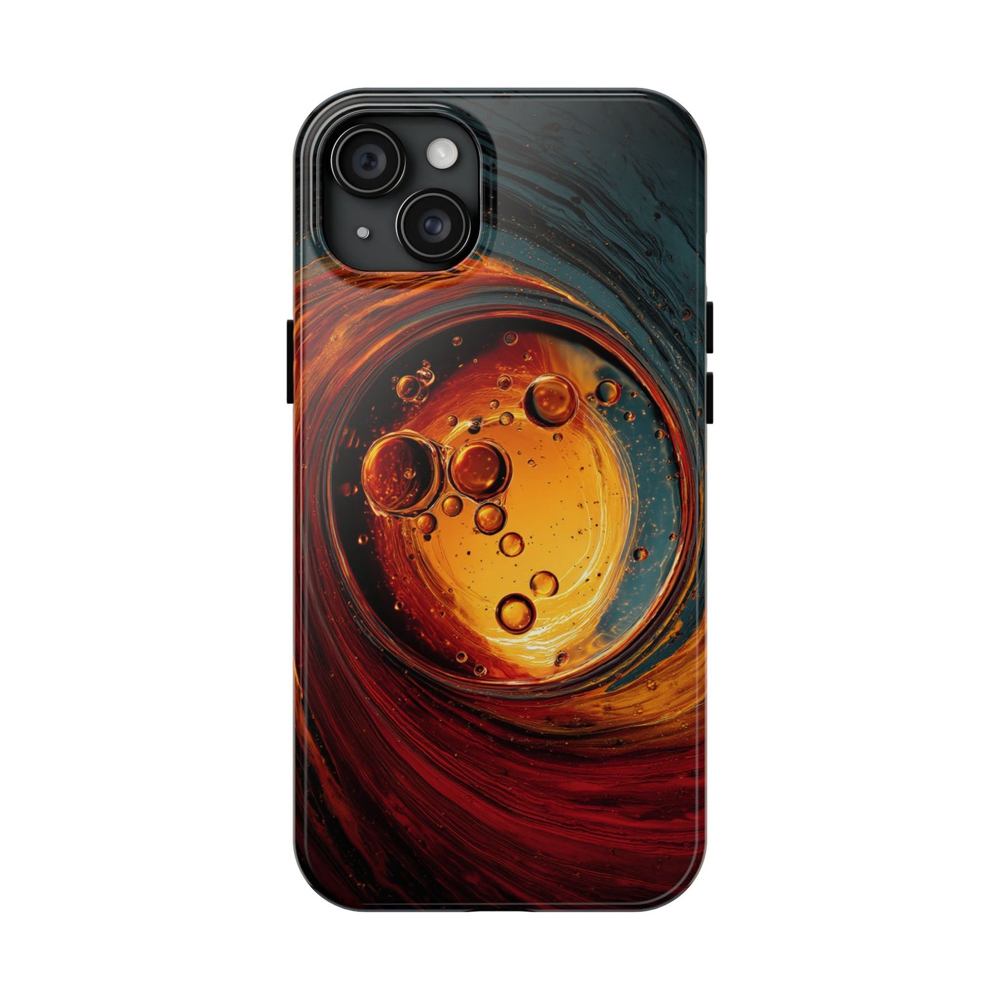 Vibrant Abstract Phone Case with Bubble Design - Tough & Stylish