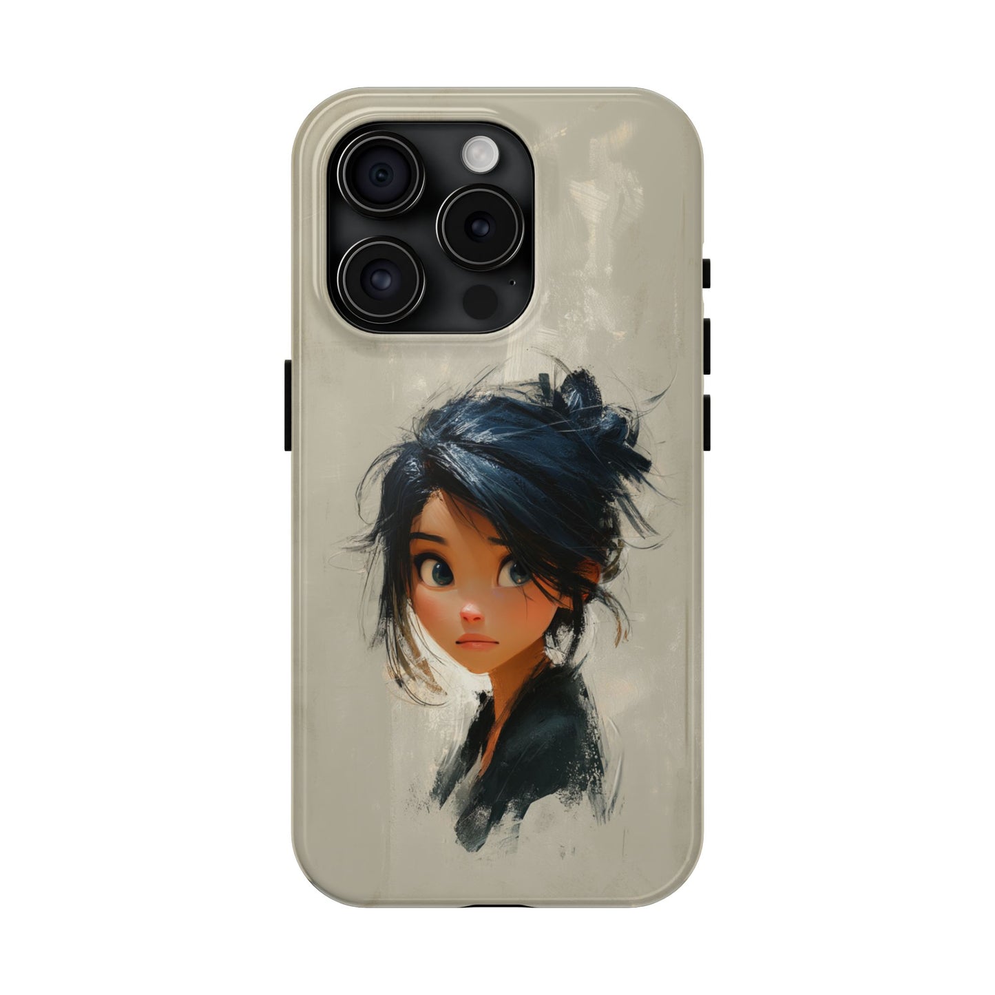 Artistic Tough Phone Case – Unique Portrait Design for Creatives