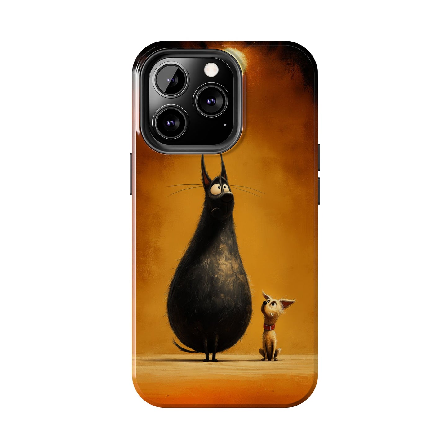 Whimsical Tough Phone Cases - Cat & Dog Design
