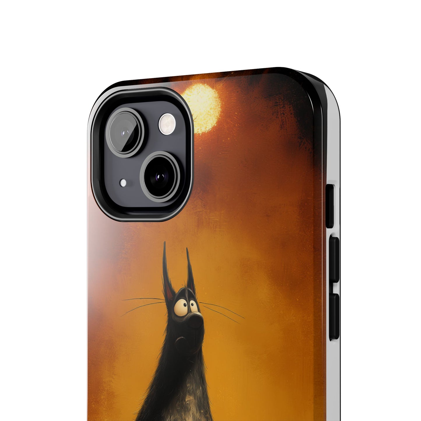 Whimsical Tough Phone Cases - Cat & Dog Design