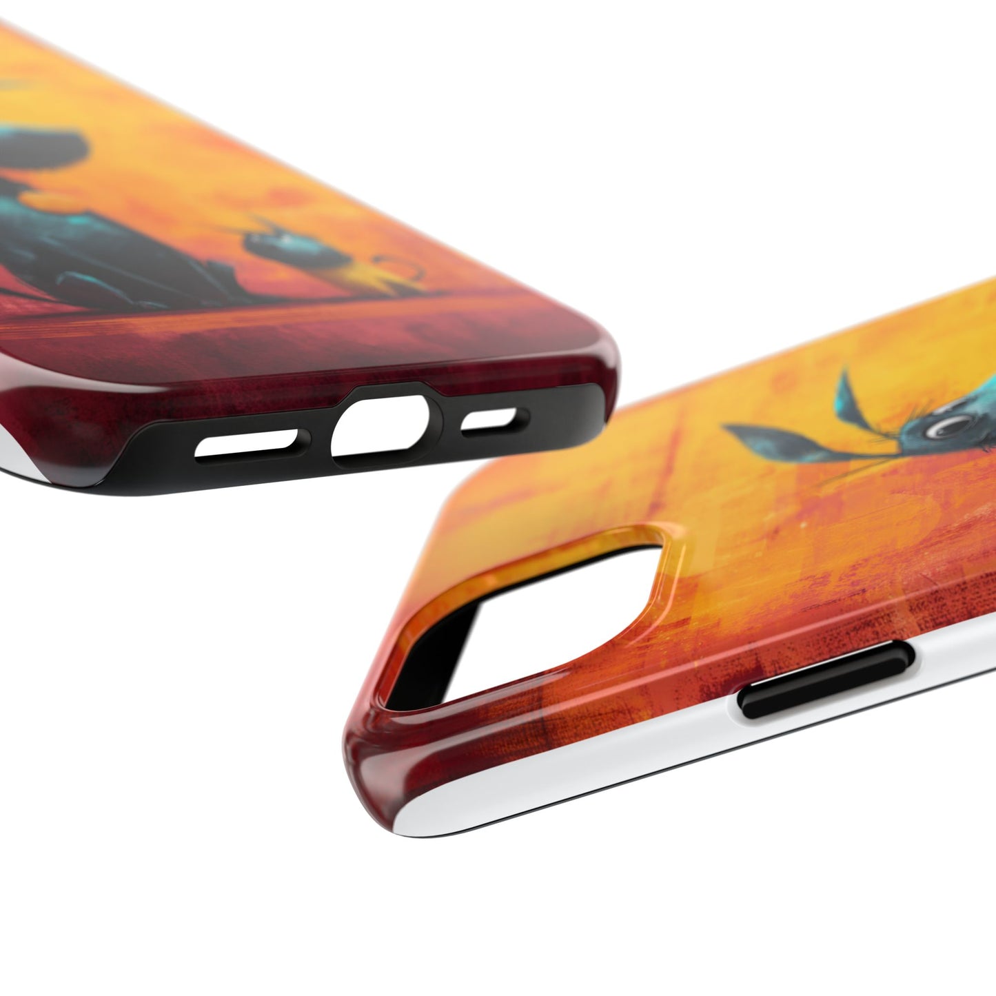 Colorful Dog & Cat Tough Phone Case – Fun Pet Lover Accessory