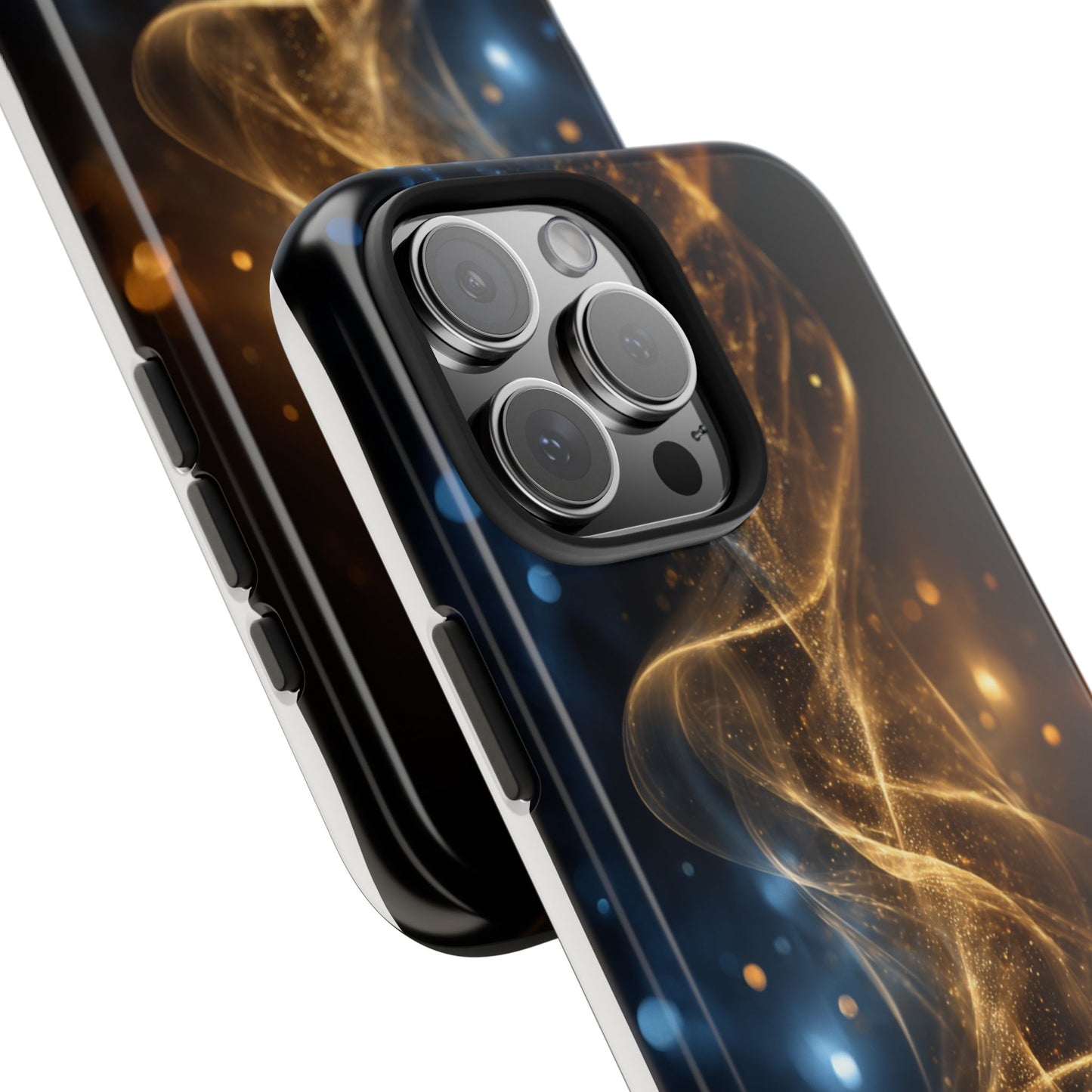 Stylish Tough Phone Cases with Sparkling Swirls Design
