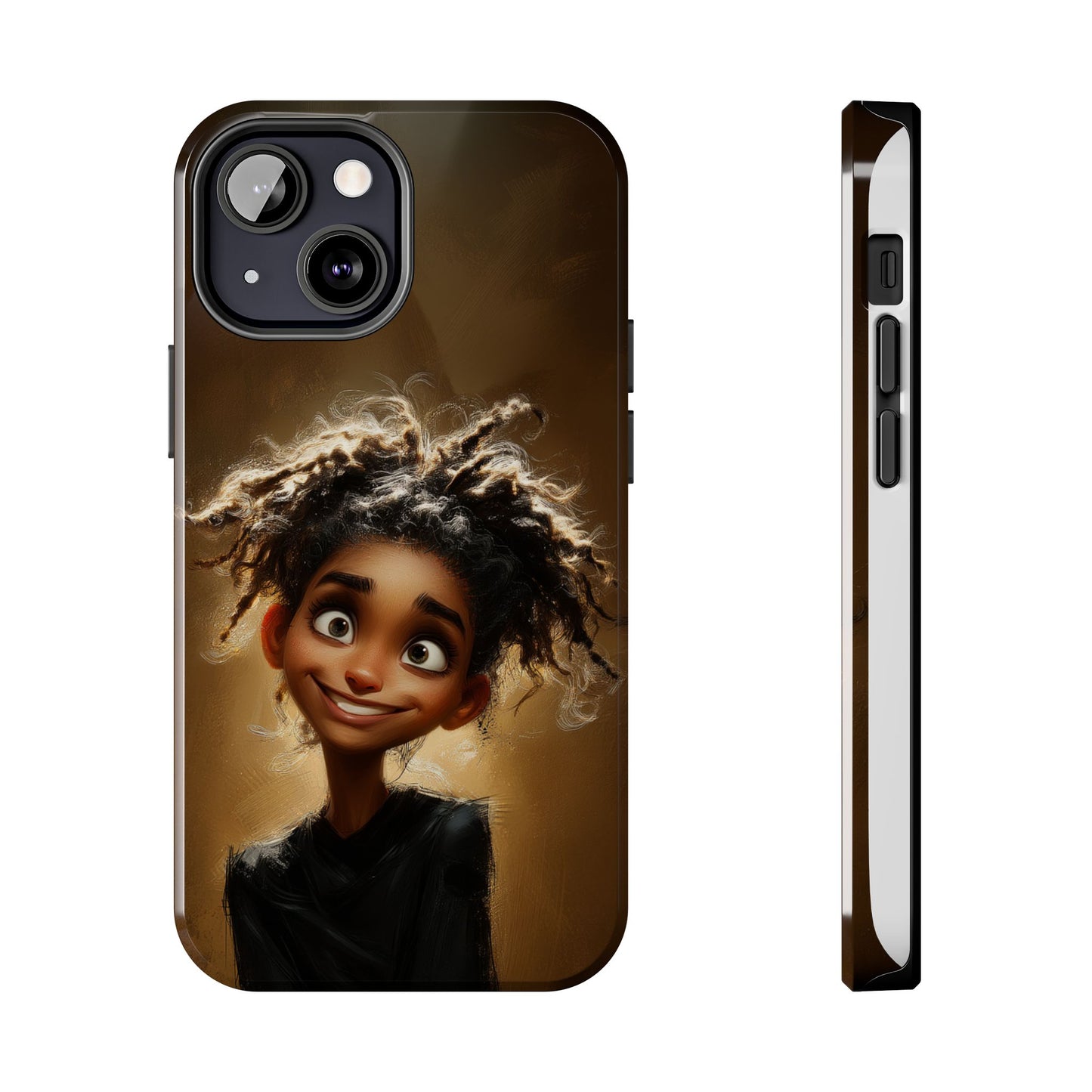 Whimsical Tough Phone Case with Playful Character Design