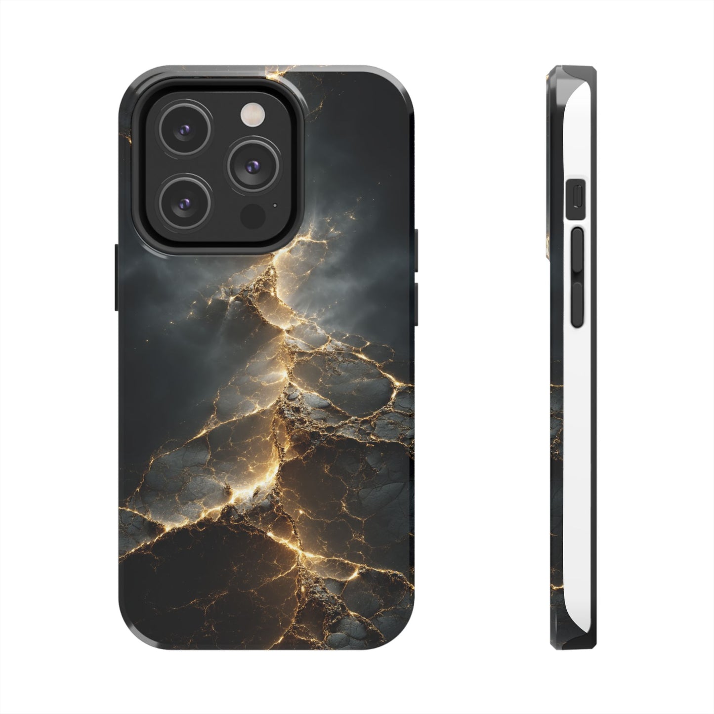 Majestic Marble Phone Case - Tough Protective Cover with Gold Veins