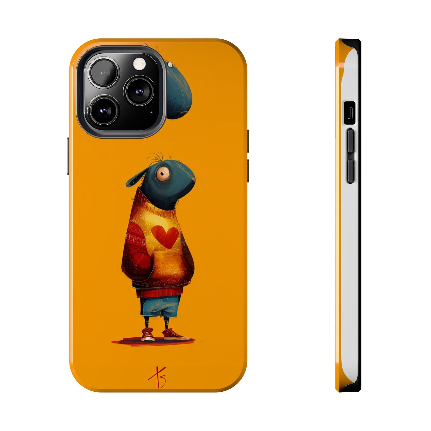 Cute Cartoon Tough Phone Case - Whimsical Sheep Design