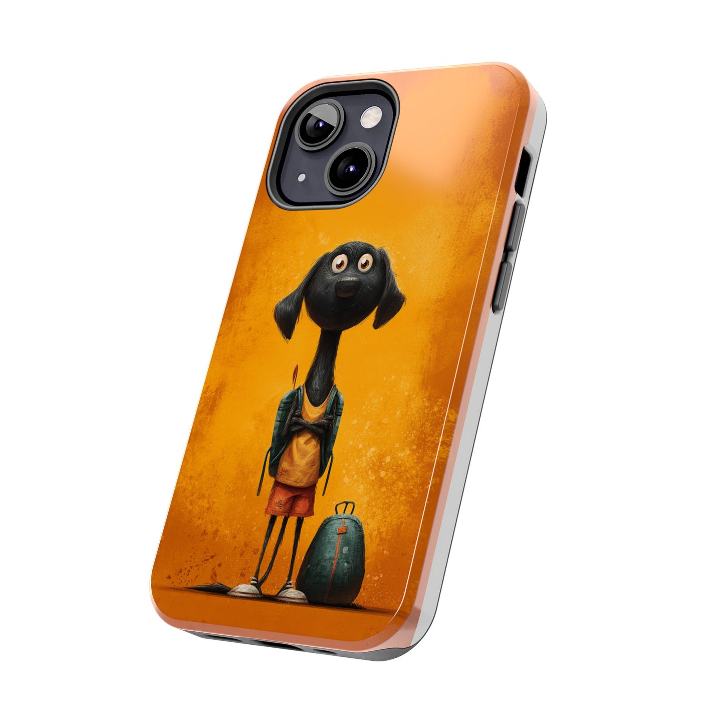 Cute Dog Art Tough Phone Case for Animal Lovers