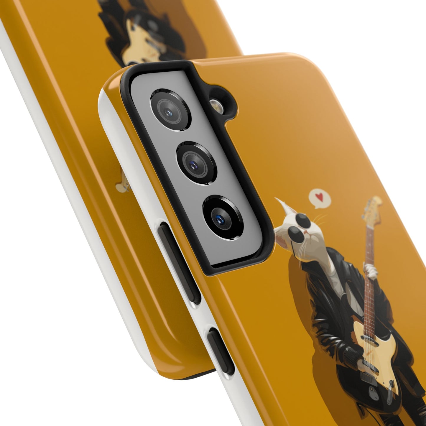 Cool Cat with Sunglasses Playing Guitar Tough Phone Case