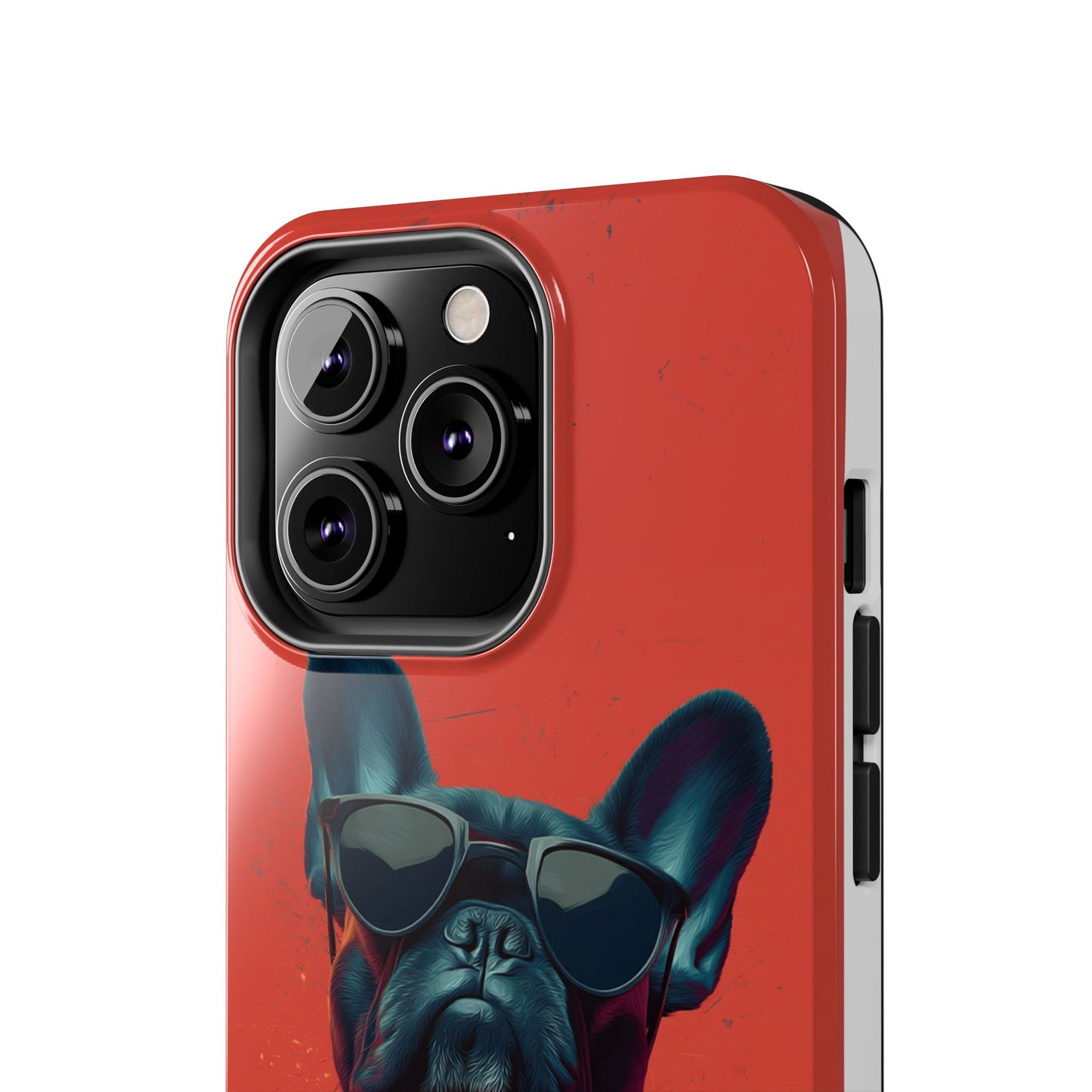 Rockin’ Dogs Tough Phone Case - Playful Guitarist & Cool Bulldog for Pet Lovers