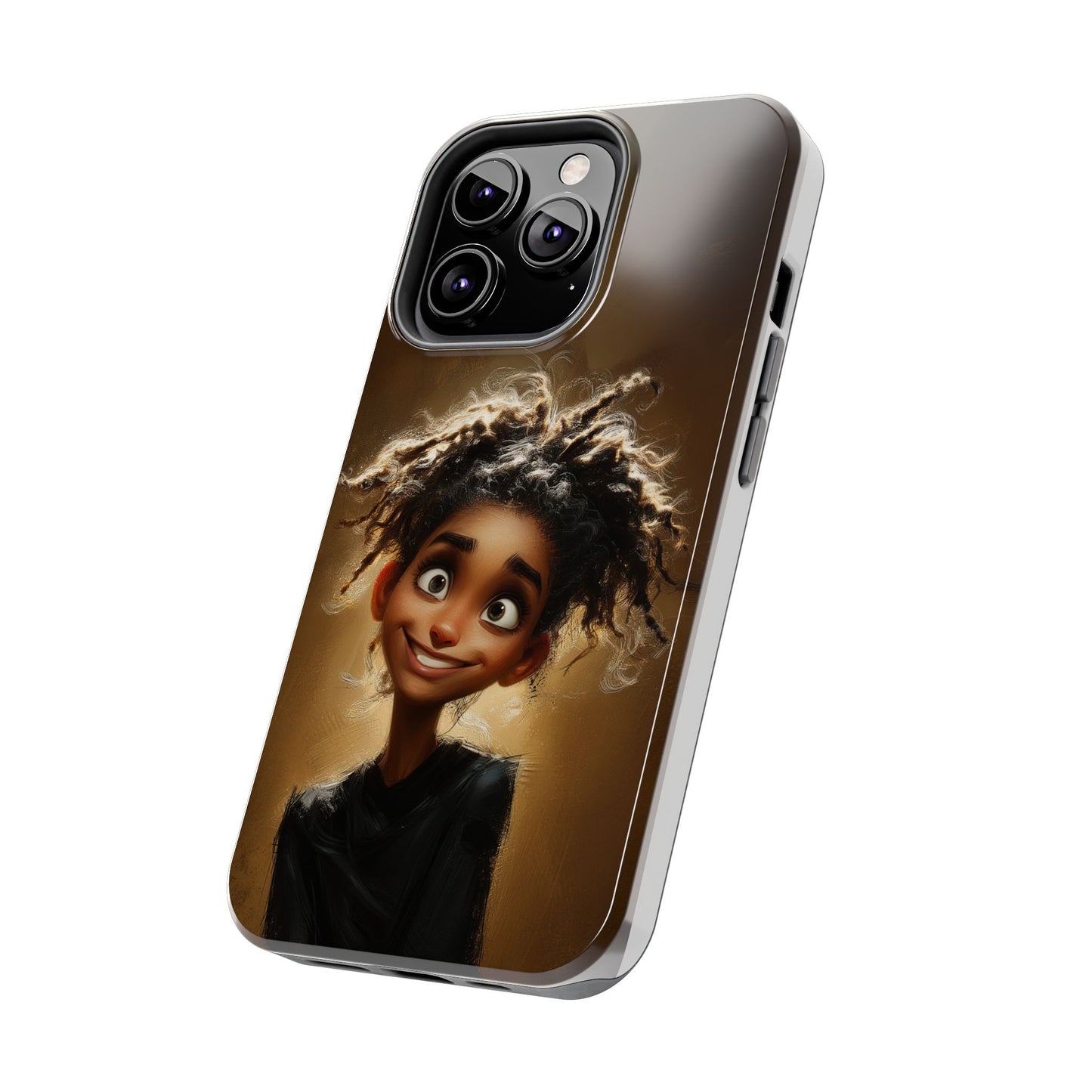 Whimsical Tough Phone Case with Playful Character Design