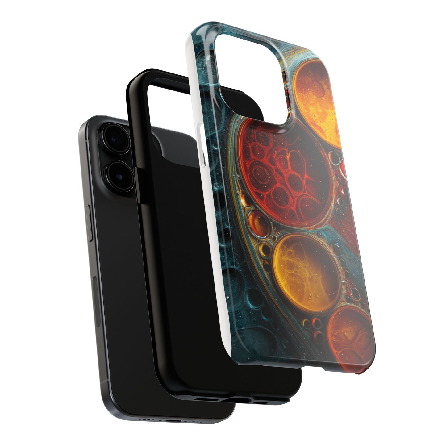 Vibrant Abstract Tough Phone Case - Durable Protection with Artistic Design