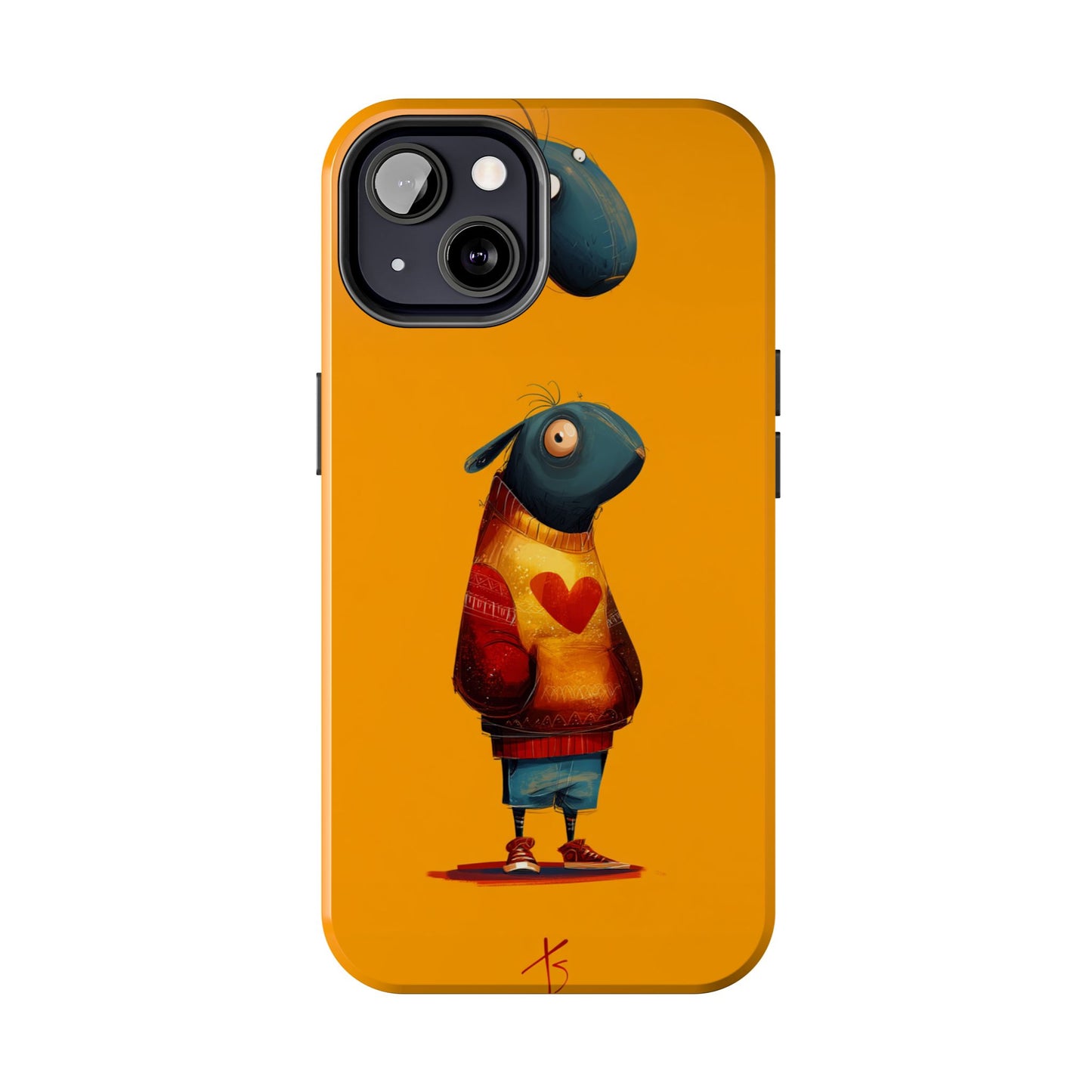 Cute Cartoon Tough Phone Case - Whimsical Sheep Design