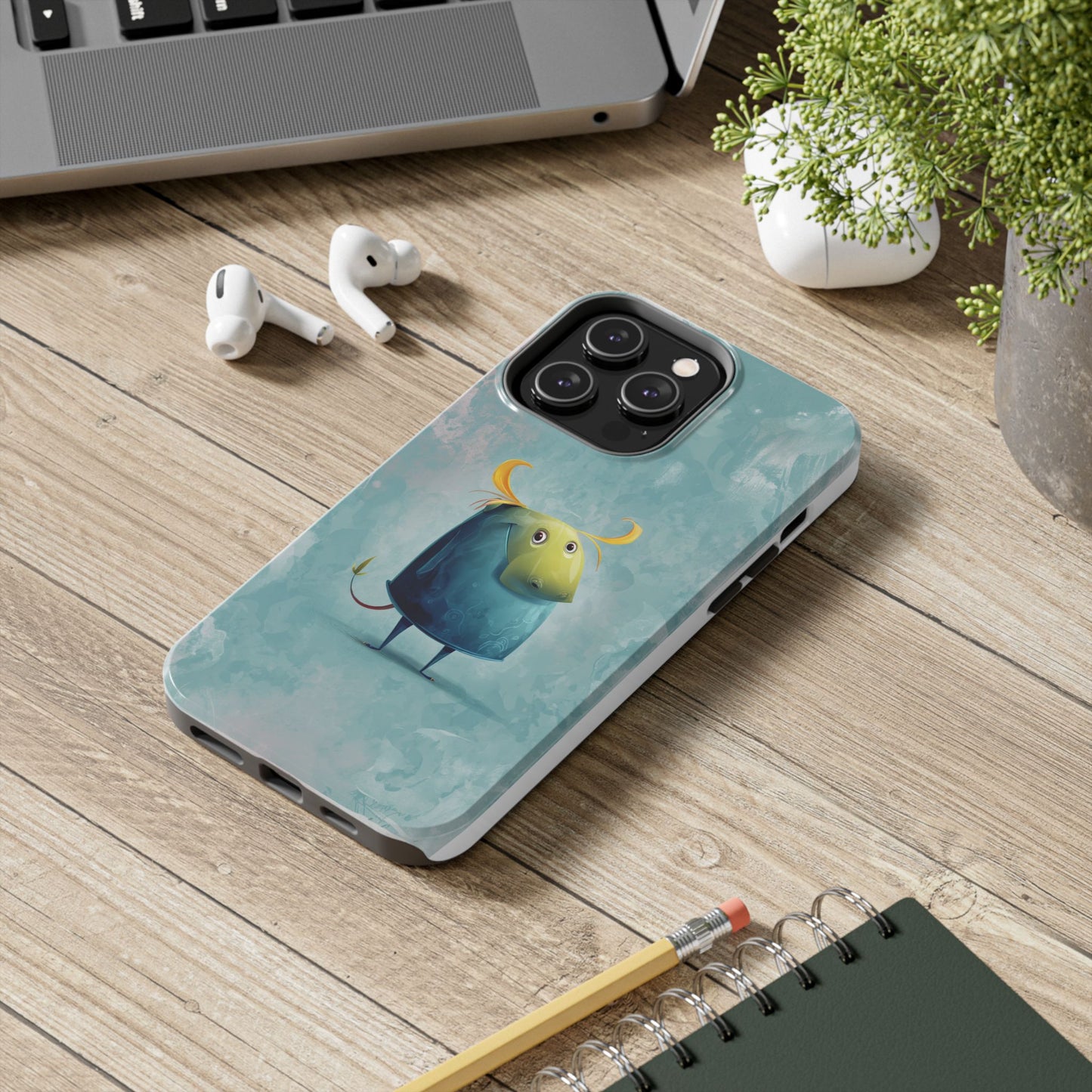 Cute Cartoon Bull Tough Phone Case - Durable & Fun Protection