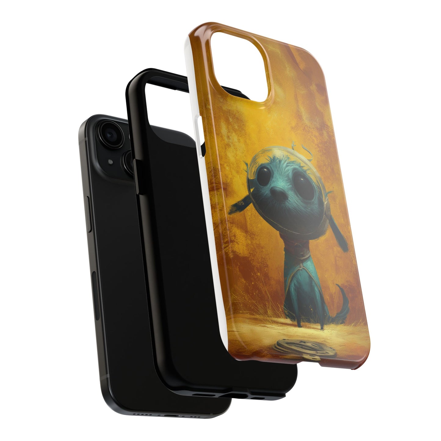 Cute Dog Art Tough Phone Case - Stylish & Protective