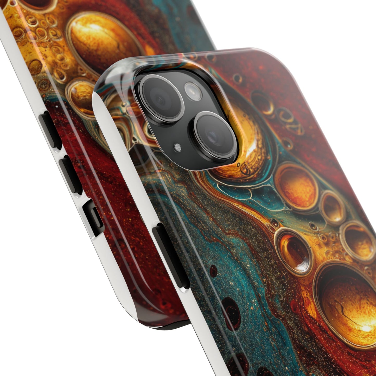 Abstract Art Tough Phone Case - Unique Colorful Design