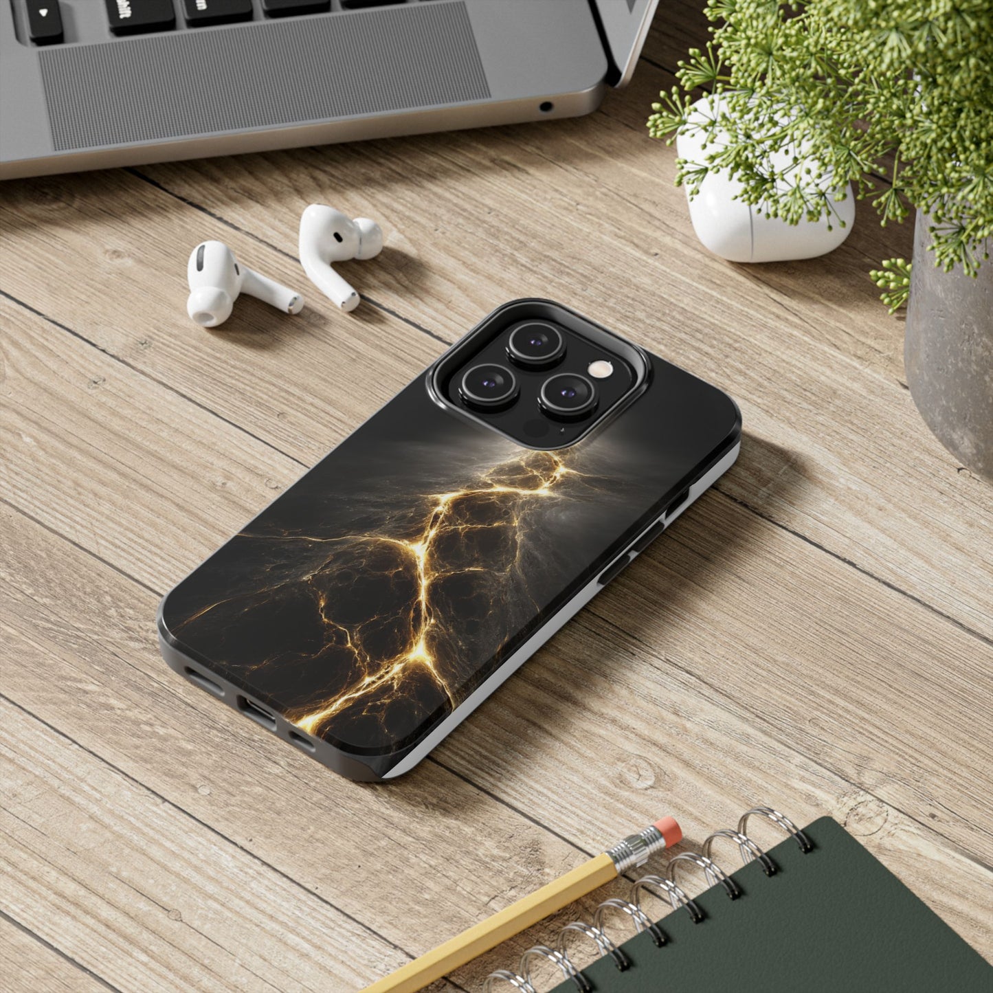 Lightning Bolt Tough Phone Case - Durable & Stylish Protection